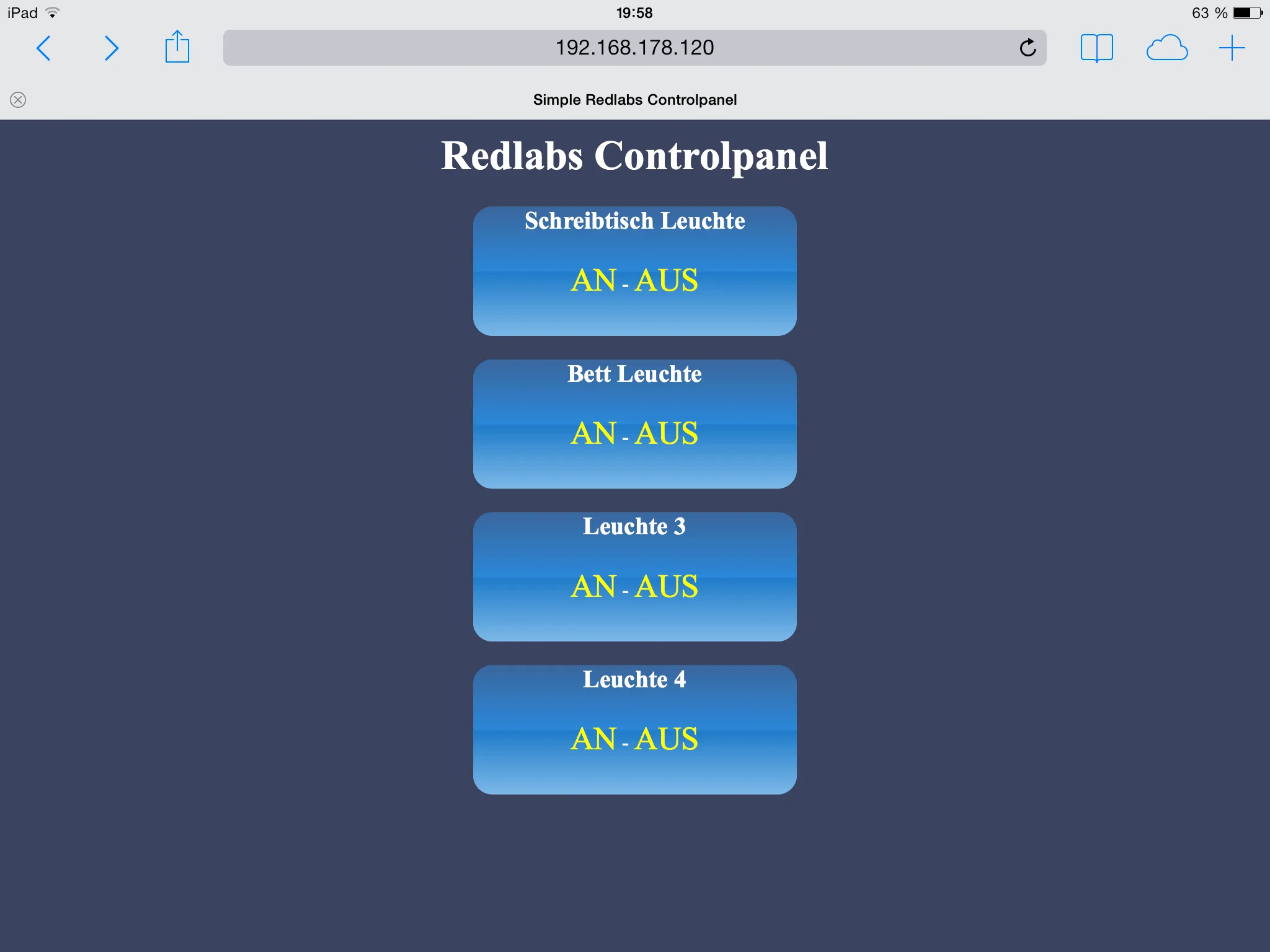 Steckdose mit Browser steuern