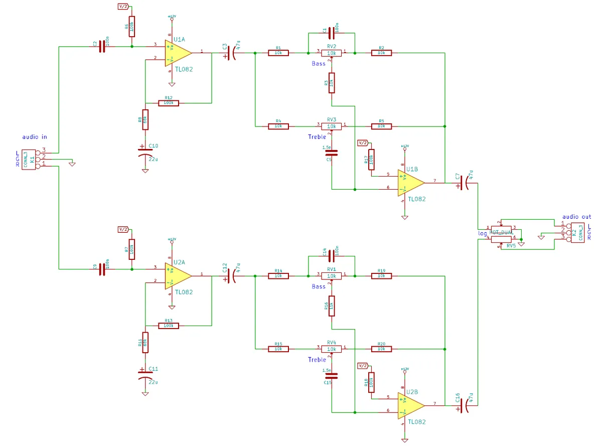 Audio Vorverstärker + Klangregelung