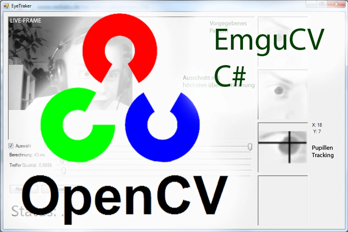 Eye-Tracking mit OpenCV (Emgu C#)