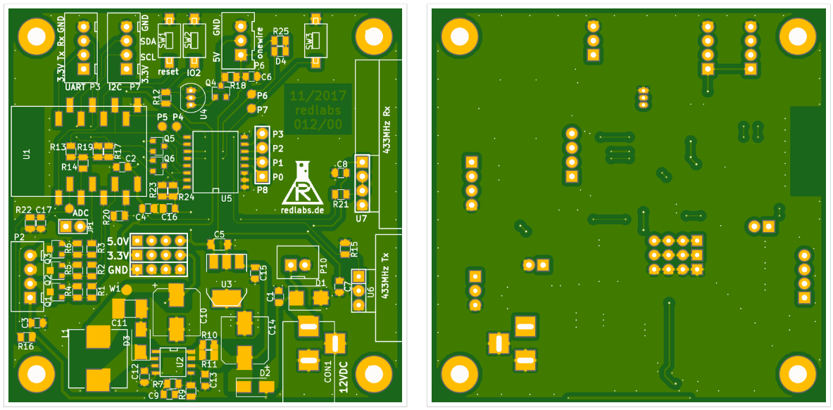 Redlabs PCB-012-00 PCB Layout